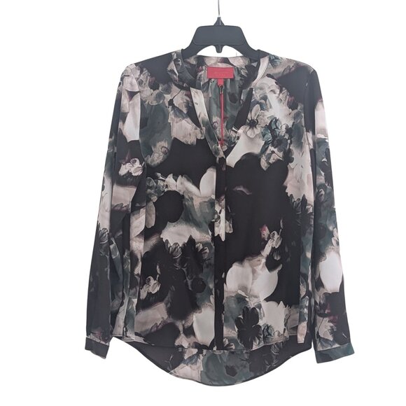 Jennifer Lopez Floral Chiffon Blouse 🌸 Size XS (Runs Large) – NWT - Picture 2 of 4